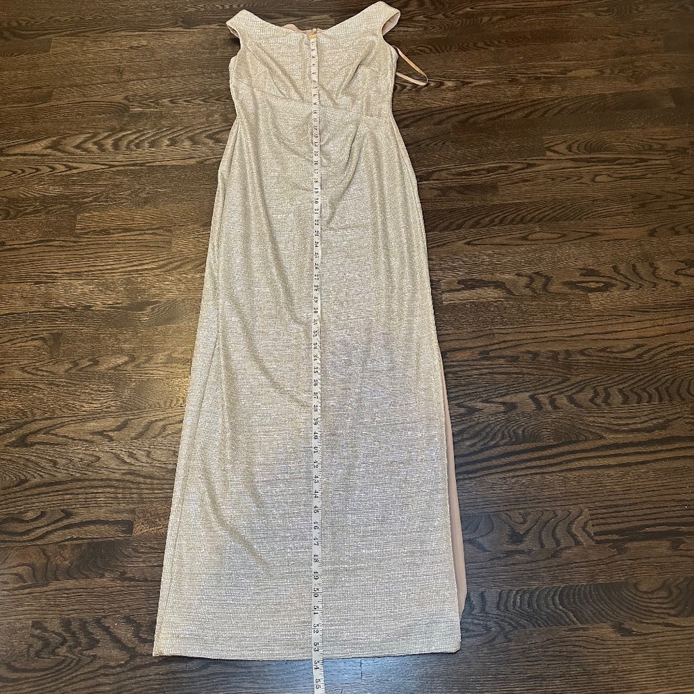 Ralph Lauren Metallic‎ Silver Evening Gown – Size 8 - Picture 6 of 10